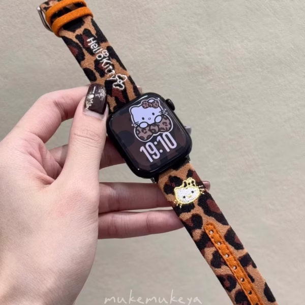 Creative Embroidered Leopard Print Strap - Image 4