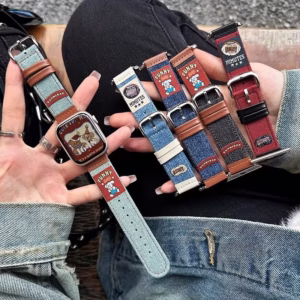 Creative Autumn/Winter Denim Illustration Strap