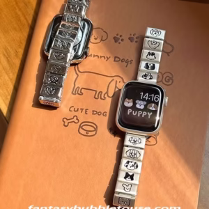Cartoon Dog Metal Strap