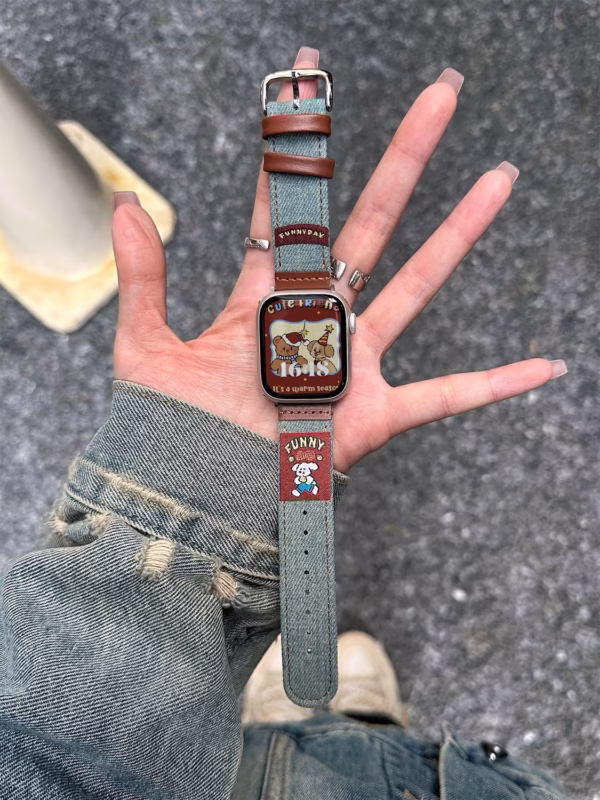 Creative Autumn/Winter Denim Illustration Strap - Image 2