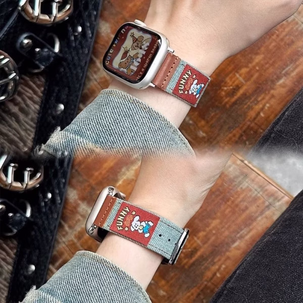Creative Autumn/Winter Denim Illustration Strap - Image 3