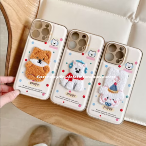 ins-style precision-hole air-cushioned plush bear and dog