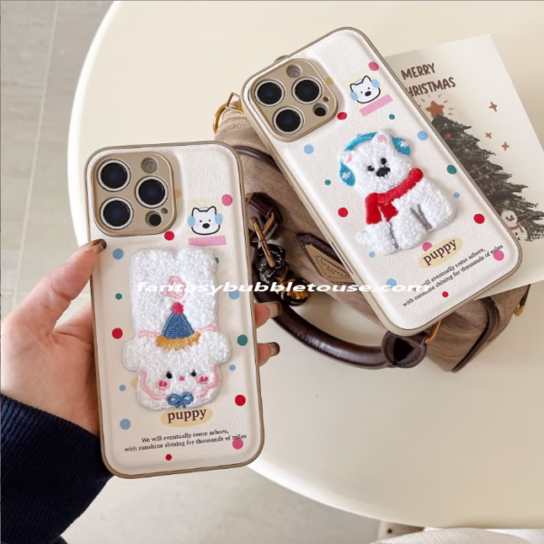 ins-style precision-hole air-cushioned plush bear and dog - Image 6