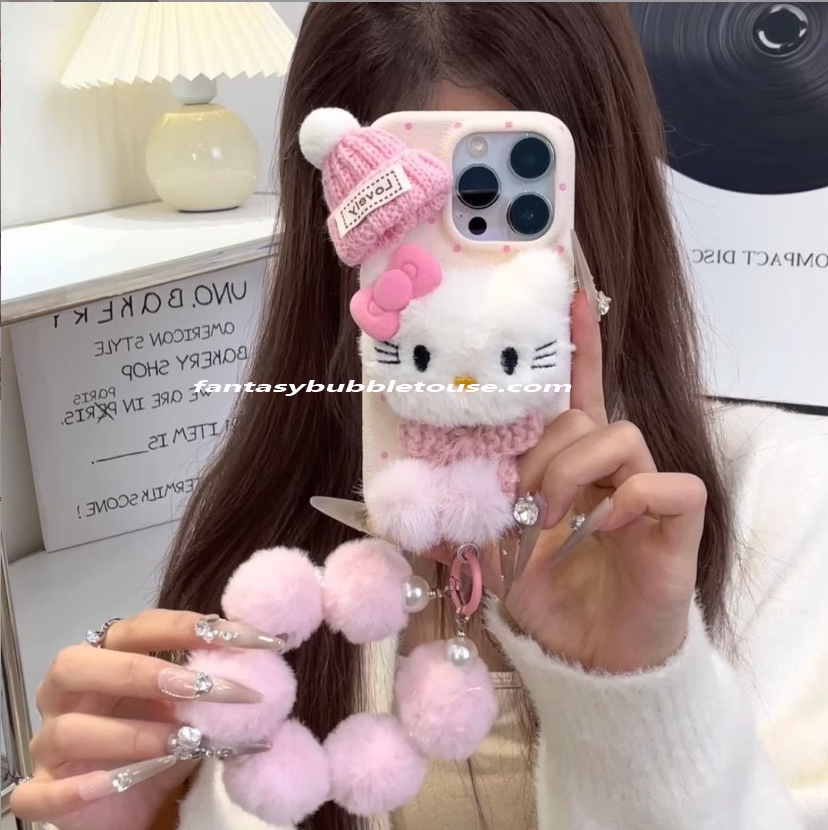 3D Fuzzy Hat KT Cat