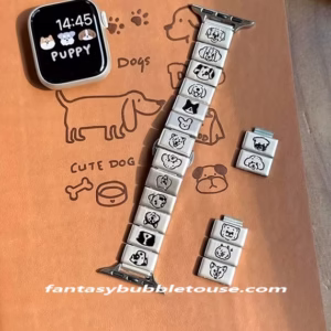 Cartoon Dog Metal Strap