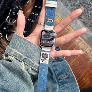 Creative Autumn/Winter Denim Illustration Strap