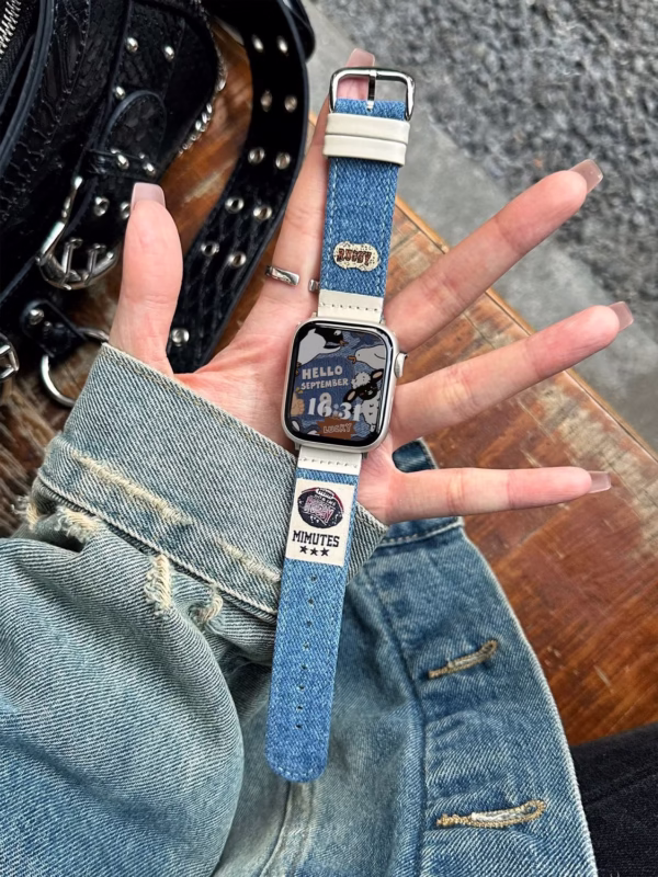 Creative Autumn/Winter Denim Illustration Strap - Image 4