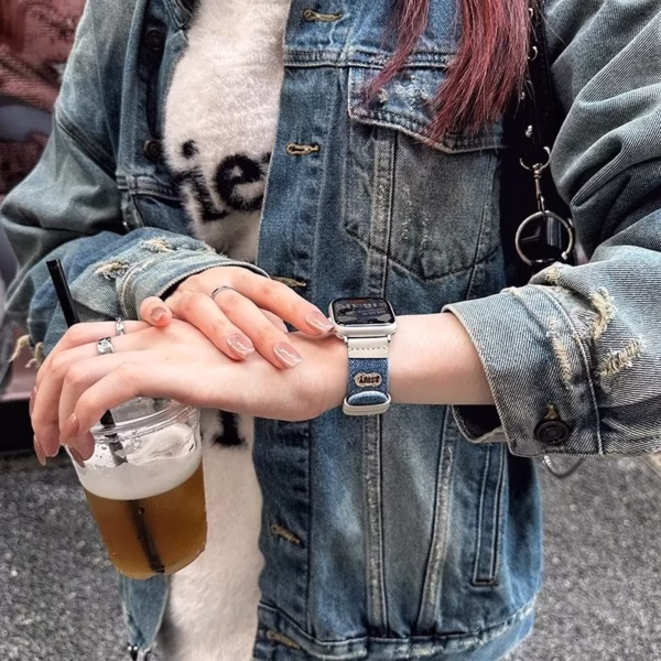 Creative Autumn/Winter Denim Illustration Strap - Image 5