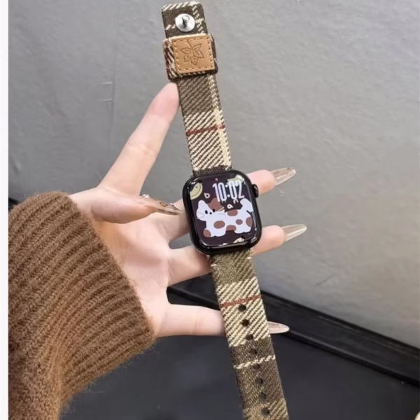 Autumn and Winter Woolen Plaid Strap - Image 3