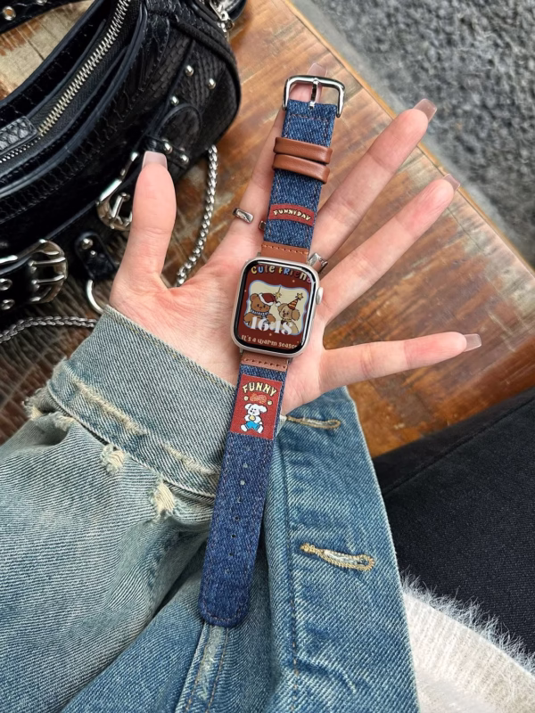 Creative Autumn/Winter Denim Illustration Strap - Image 6