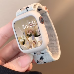 Knitted Floral Elastic Strap