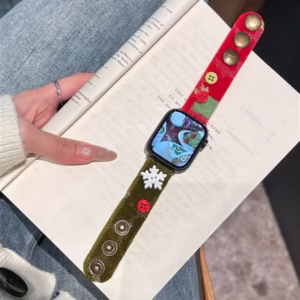 Creative Christmas Snowflake Fuzzy Strap