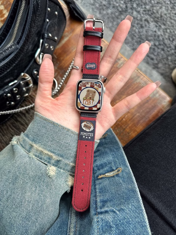 Creative Autumn/Winter Denim Illustration Strap - Image 7