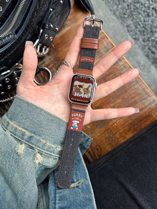 Creative Autumn/Winter Denim Illustration Strap - Image 8