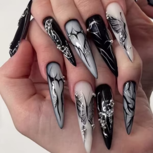 Heart and Butterfly Press-On Nails