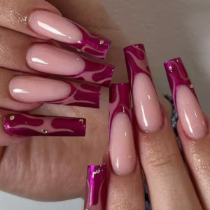 Crushed Rhinestone Glitter Press-On Nails