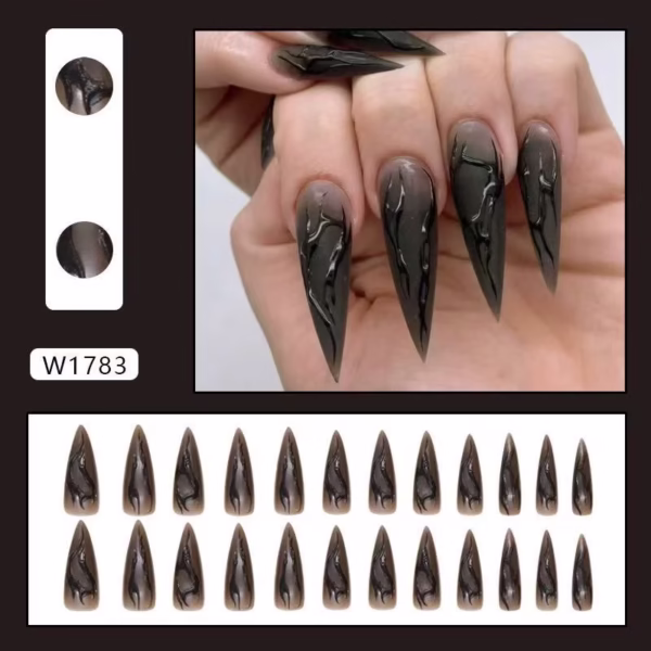 Halloween Dark and Cool Press-On Nails - Image 2