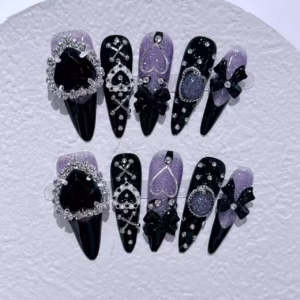 طلاء أظافر Y2K Spicy Girl Edgy Press-On Nails
