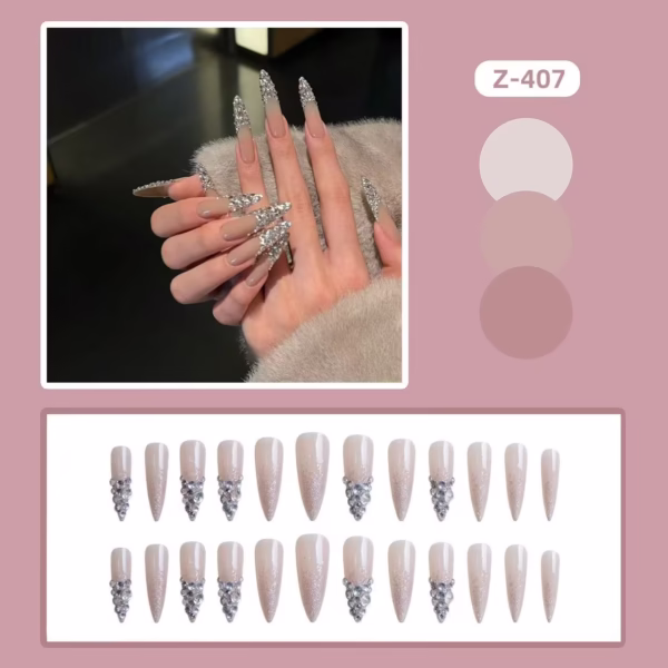 Artistic Glitter Press-On Nails - Image 2