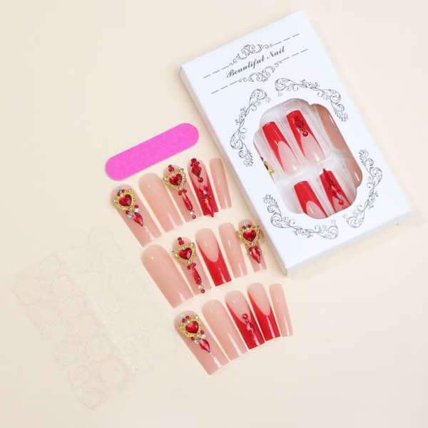 Luxury Ruby Press-On Nails - Image 2