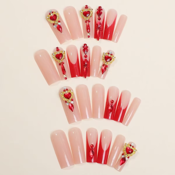 Luxury Ruby Press-On Nails - Image 3