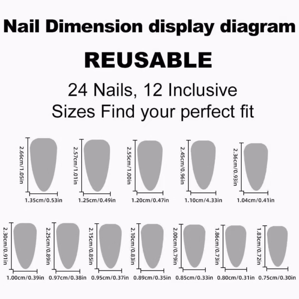 Minimalist Glitter Cat-Eye Starry Sky Press-On Nails - Image 4