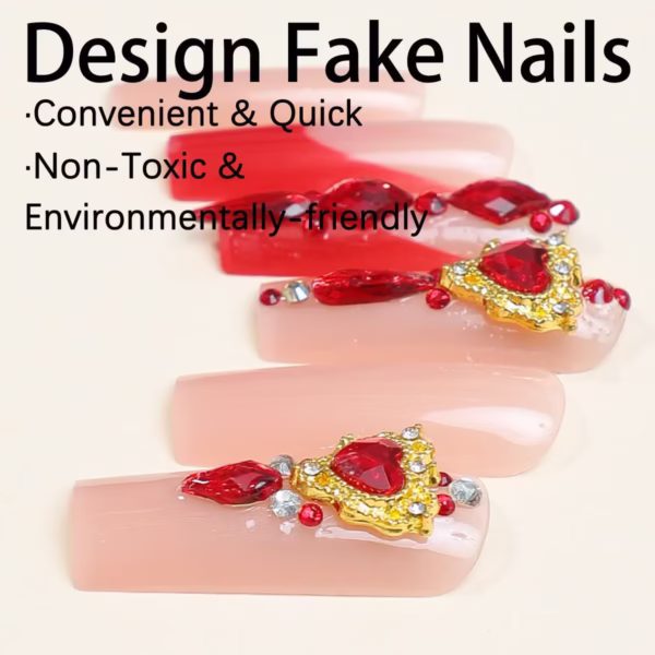 Luxury Ruby Press-On Nails - Image 4