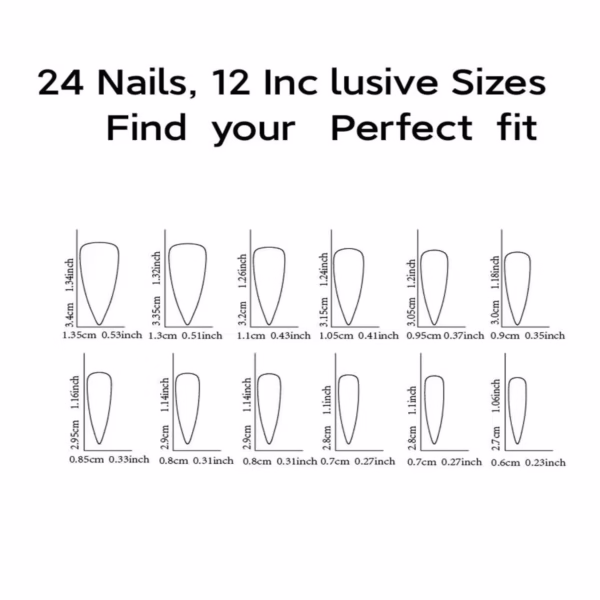 Black Gradient Gemstone Claw Press-On Nails - Image 6