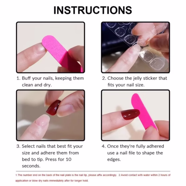 Luxury Cat-Eye Whitening Press-On Nails - Image 6