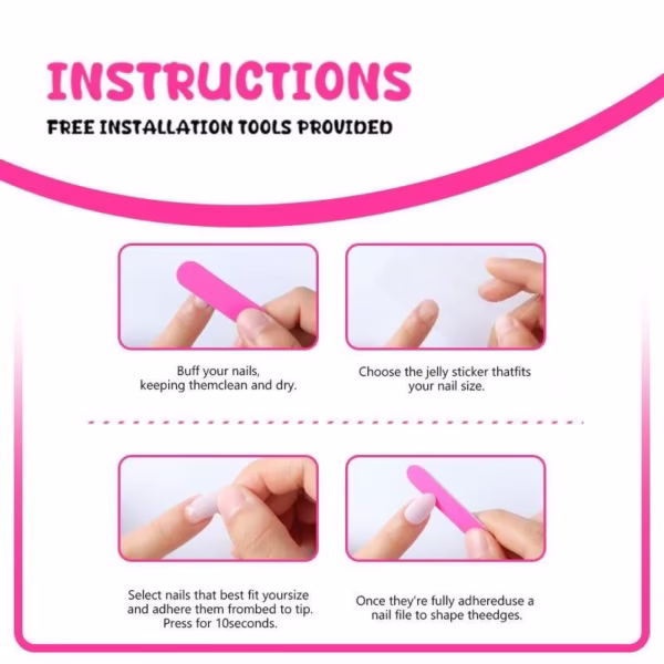 Green 3D Pattern Press-On Nails - Image 6