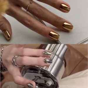 Minimalist Silver-Plated Press-On Nails