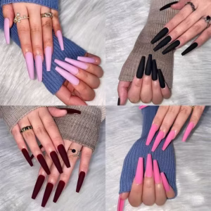 Minimalist Solid Color Matte Press-On Nails