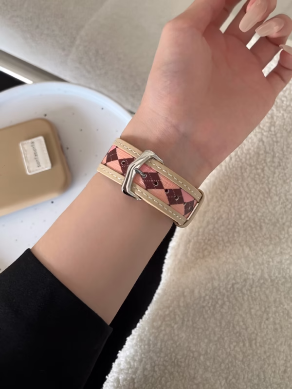 Perforated Diamond-Quilted Leather Strap - Image 17