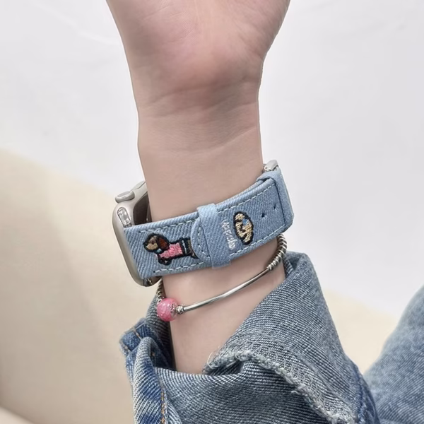 Adorable Puppy Embroidered Strap - Image 3