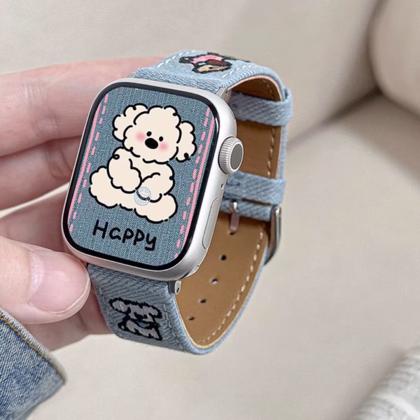 Adorable Puppy Embroidered Strap - Image 4