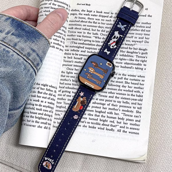 Adorable Puppy Embroidered Strap - Image 5