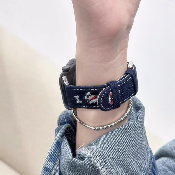 Adorable Puppy Embroidered Strap - Image 6
