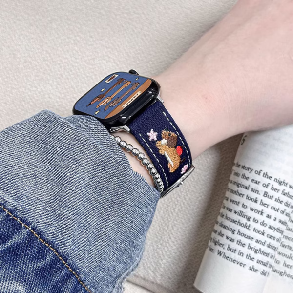 Adorable Puppy Embroidered Strap - Image 7