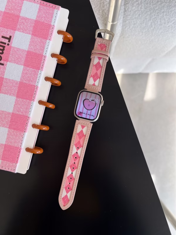 Perforated Diamond-Quilted Leather Strap - Image 9